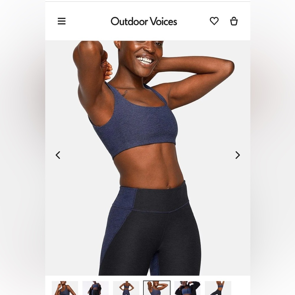 NWT Outdoor Voices Double Time Bra